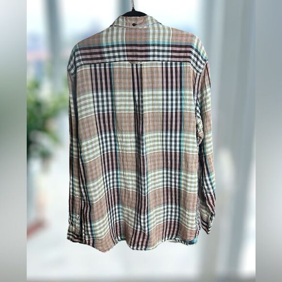 TOMMY BAHAMA Winter Plaid Flannel Long sleeve Button Down shirt- Size XL - Picture 4 of 15